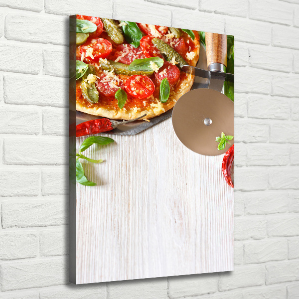 Wandbild vertikales Pizza
