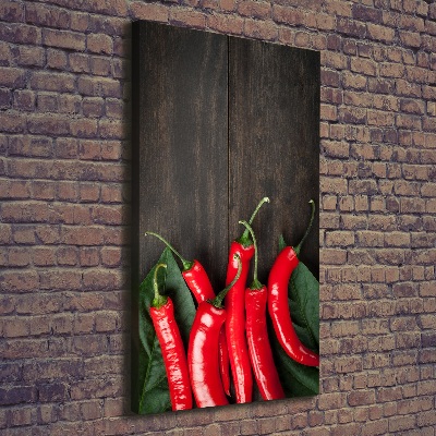 Foto auf leinwand vertikales Chilischoten