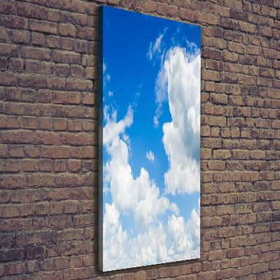 Wandbild vertikales Wolken am Himmel