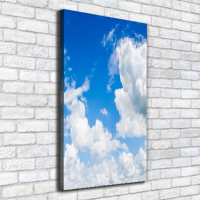 Wandbild vertikales Wolken am Himmel