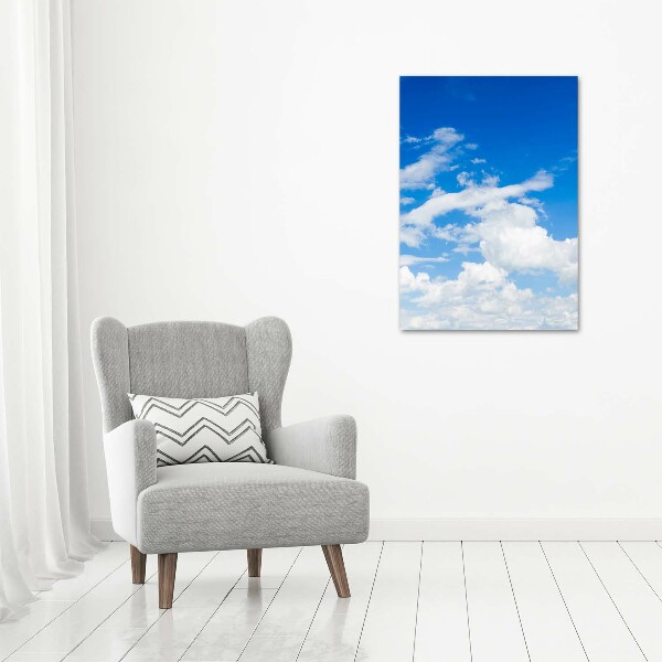 Wandbild vertikales Wolken am Himmel