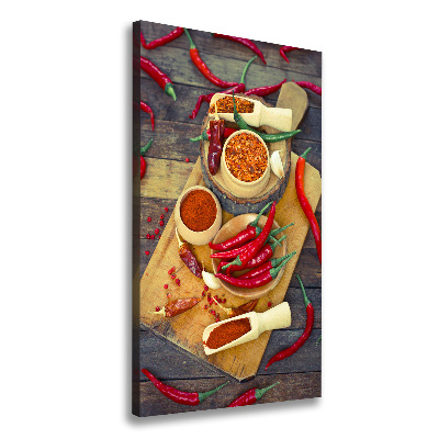 Wandbild vertikales Chilischoten