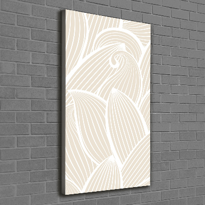 Wandbild vertikales Blütenblätter