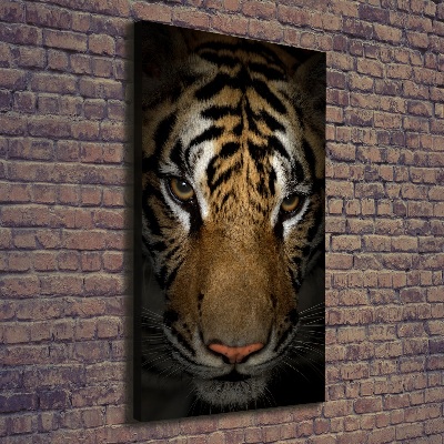 Foto leinwand vertikales Tiger