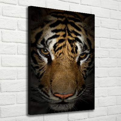 Foto leinwand vertikales Tiger