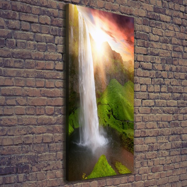 Foto auf leinwand vertikales Wasserfall