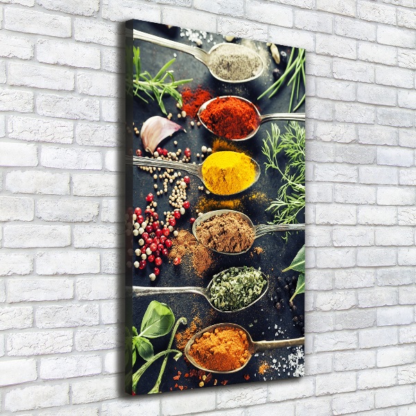 Wandbild vertikales Gewürze