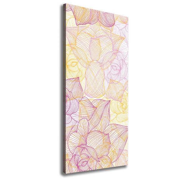 Wandbild vertikales Blumen