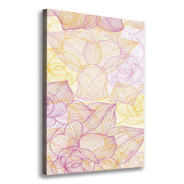 Wandbild vertikales Blumen