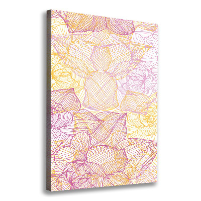 Wandbild vertikales Blumen