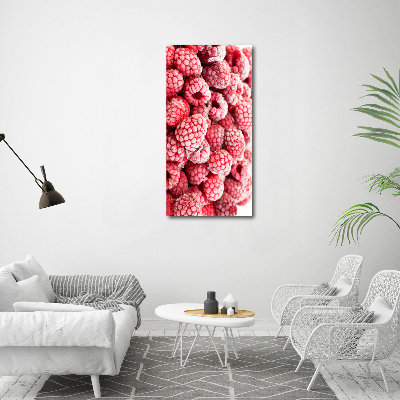 Foto auf leinwand vertikales Himbeeren