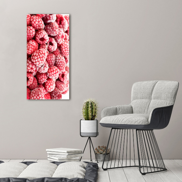 Foto auf leinwand vertikales Himbeeren