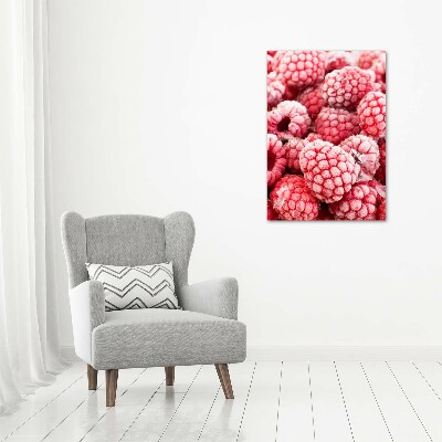 Foto auf leinwand vertikales Himbeeren