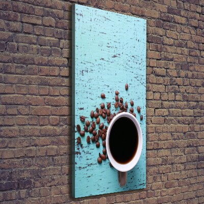 Foto leinwand vertikales Eine Tasse Kaffee