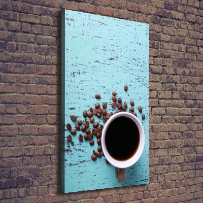 Foto leinwand vertikales Eine Tasse Kaffee