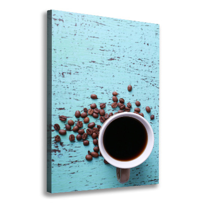 Foto leinwand vertikales Eine Tasse Kaffee