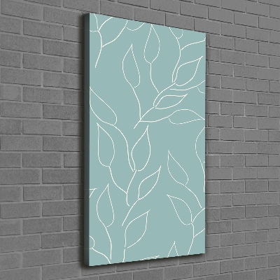 Foto auf leinwand vertikales Blätter