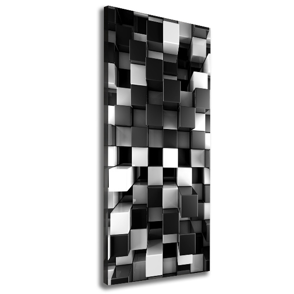 Wandbild vertikales Würfelabstraktion