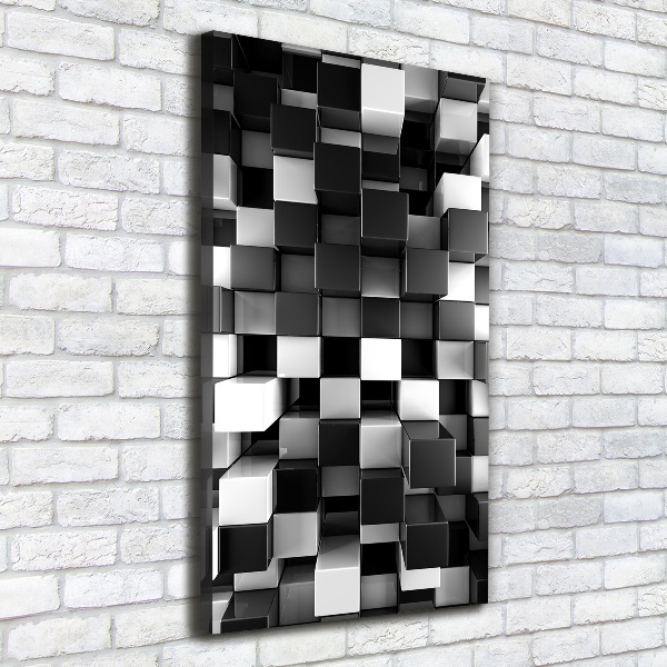 Wandbild vertikales Würfelabstraktion