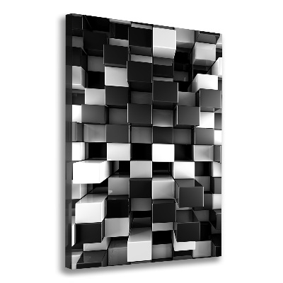 Wandbild vertikales Würfelabstraktion