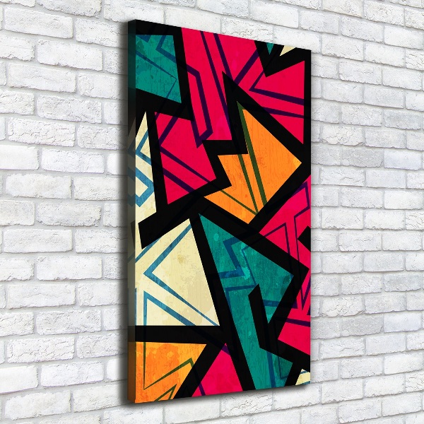 Wandbild vertikales Geometrischer Hintergrund