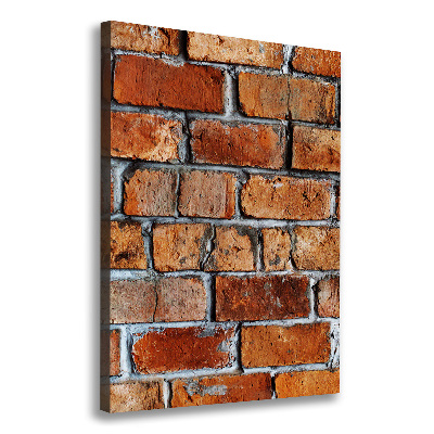 Foto leinwand vertikales Ziegelmauer