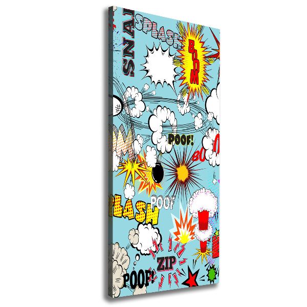 Foto leinwand vertikales Comics
