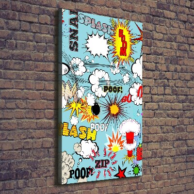 Foto leinwand vertikales Comics