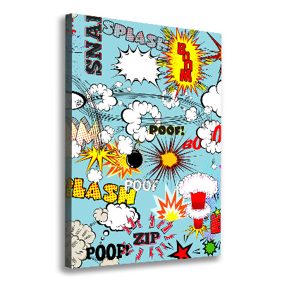 Foto leinwand vertikales Comics