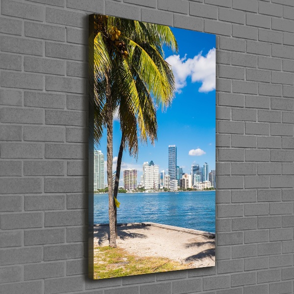 Wandbild vertikales Miami