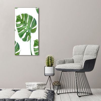 Wandbild vertikales Monstera