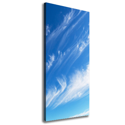 Foto leinwand vertikales Wolken am Himmel