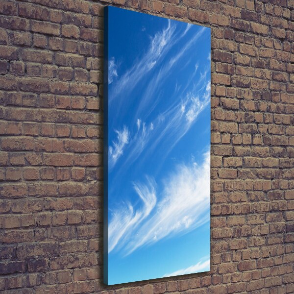 Foto leinwand vertikales Wolken am Himmel