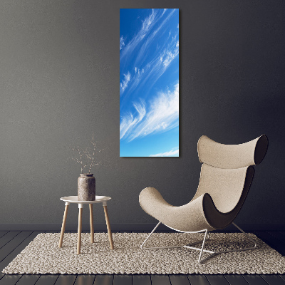 Foto leinwand vertikales Wolken am Himmel
