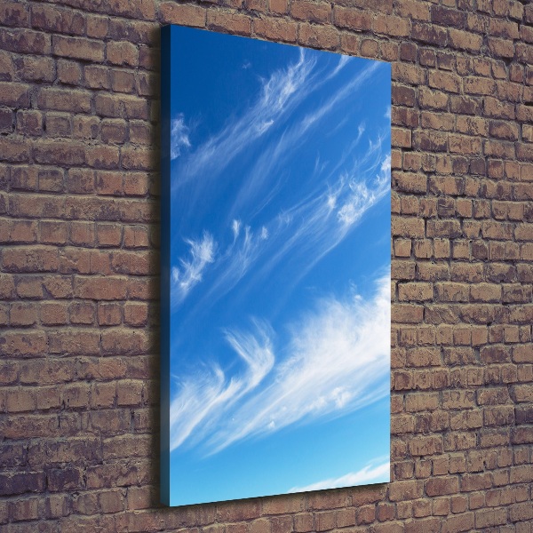 Foto leinwand vertikales Wolken am Himmel