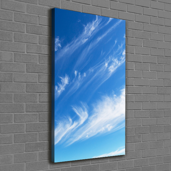 Foto leinwand vertikales Wolken am Himmel