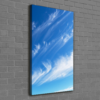 Foto leinwand vertikales Wolken am Himmel