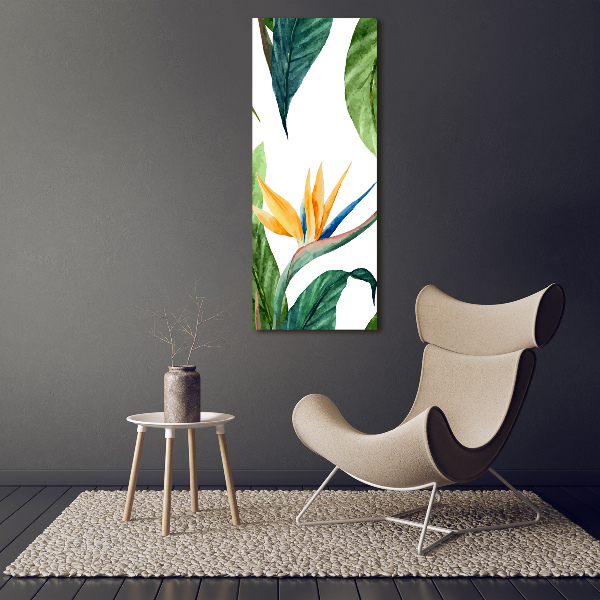 Foto leinwand vertikales Strelitzia reginae