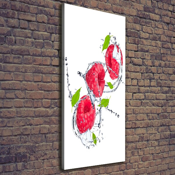 Wandbild vertikales Himbeeren