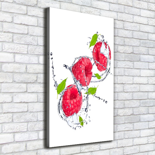 Wandbild vertikales Himbeeren