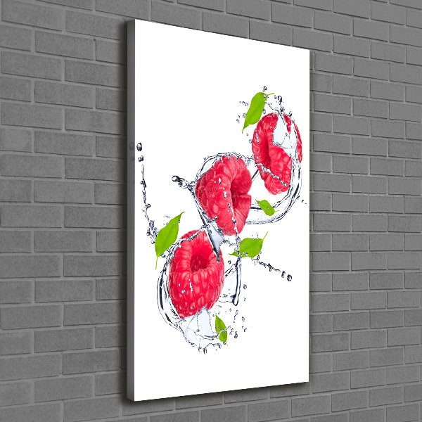 Wandbild vertikales Himbeeren