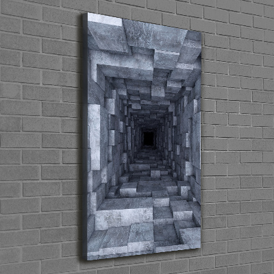 Foto leinwand vertikales Tunnel