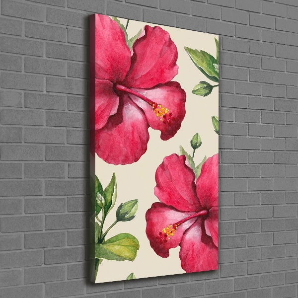 Wandbild vertikales Hawaiianische Blumen