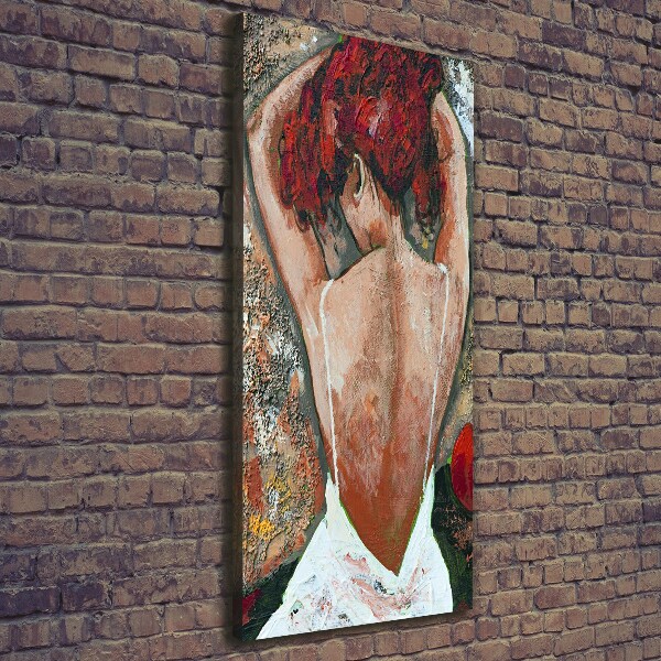 Foto auf leinwand vertikales Frau