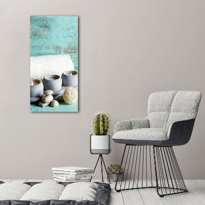 Wandbild vertikales Kerzen