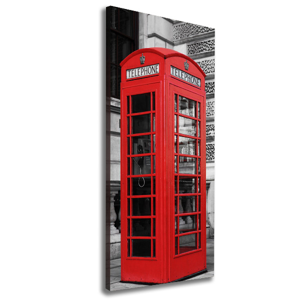 Foto leinwand vertikales Öffentliche Telefonzelle