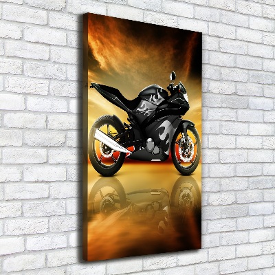 Foto auf leinwand vertikales Motorrad