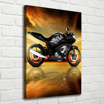 Foto auf leinwand vertikales Motorrad