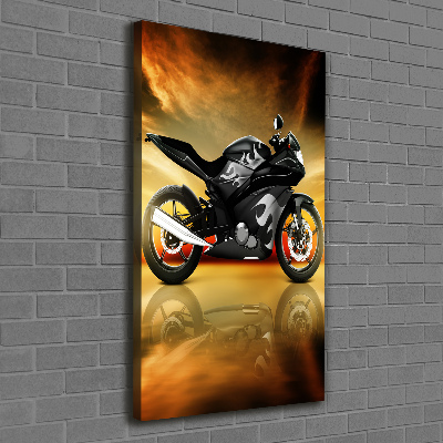 Foto auf leinwand vertikales Motorrad