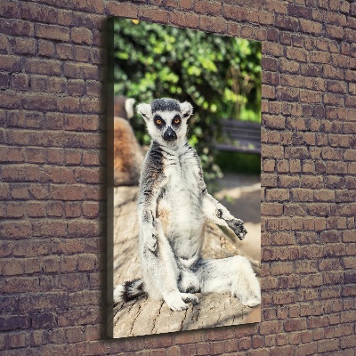 Foto auf leinwand vertikales Lemur
